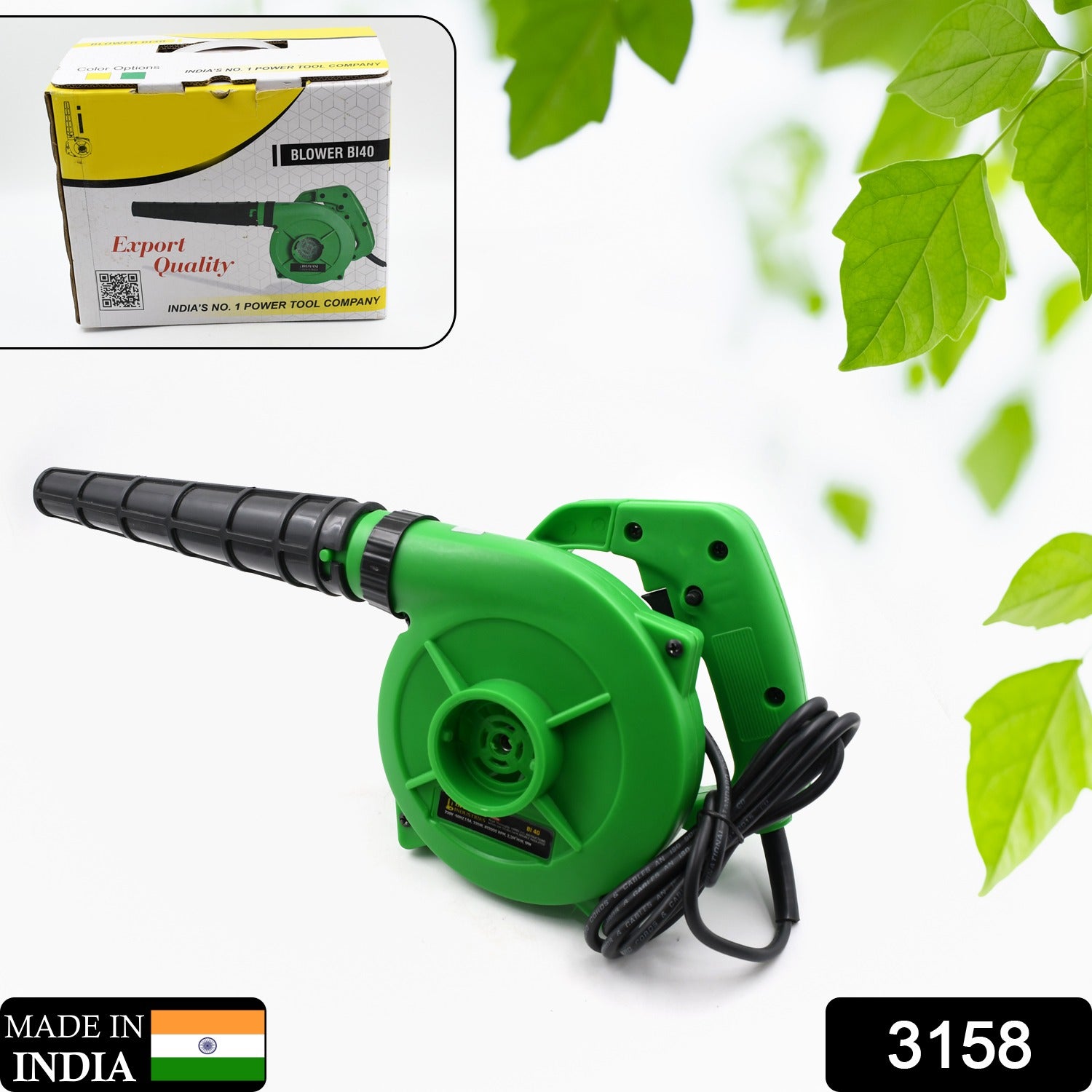 Electric air blower for various cleaning tasks, 350W power