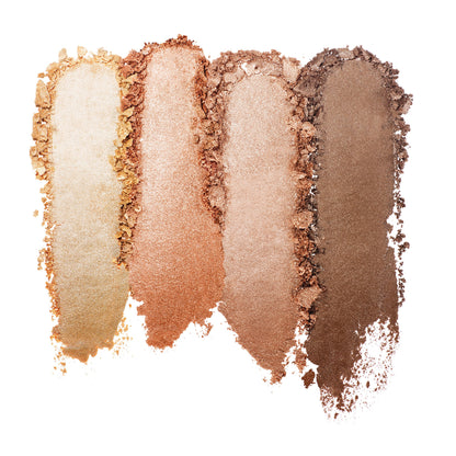 L'Oreal Paris Makeup True Match Lumi Glow Nude Highlighter Palette, customizable glow palette, highlighter, bronzer and blush, for a natural, illuminated look, 2 universal shades, Sun-Kissed, 0.