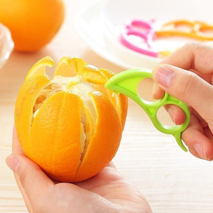 Snail-shaped orange peeler, creative ring design.