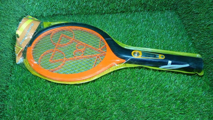 Mosquito racquet with LED light for insect control