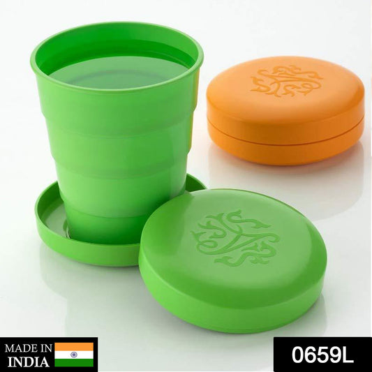 Unbreakable Magic Cup folding pocket Glass For Travelling