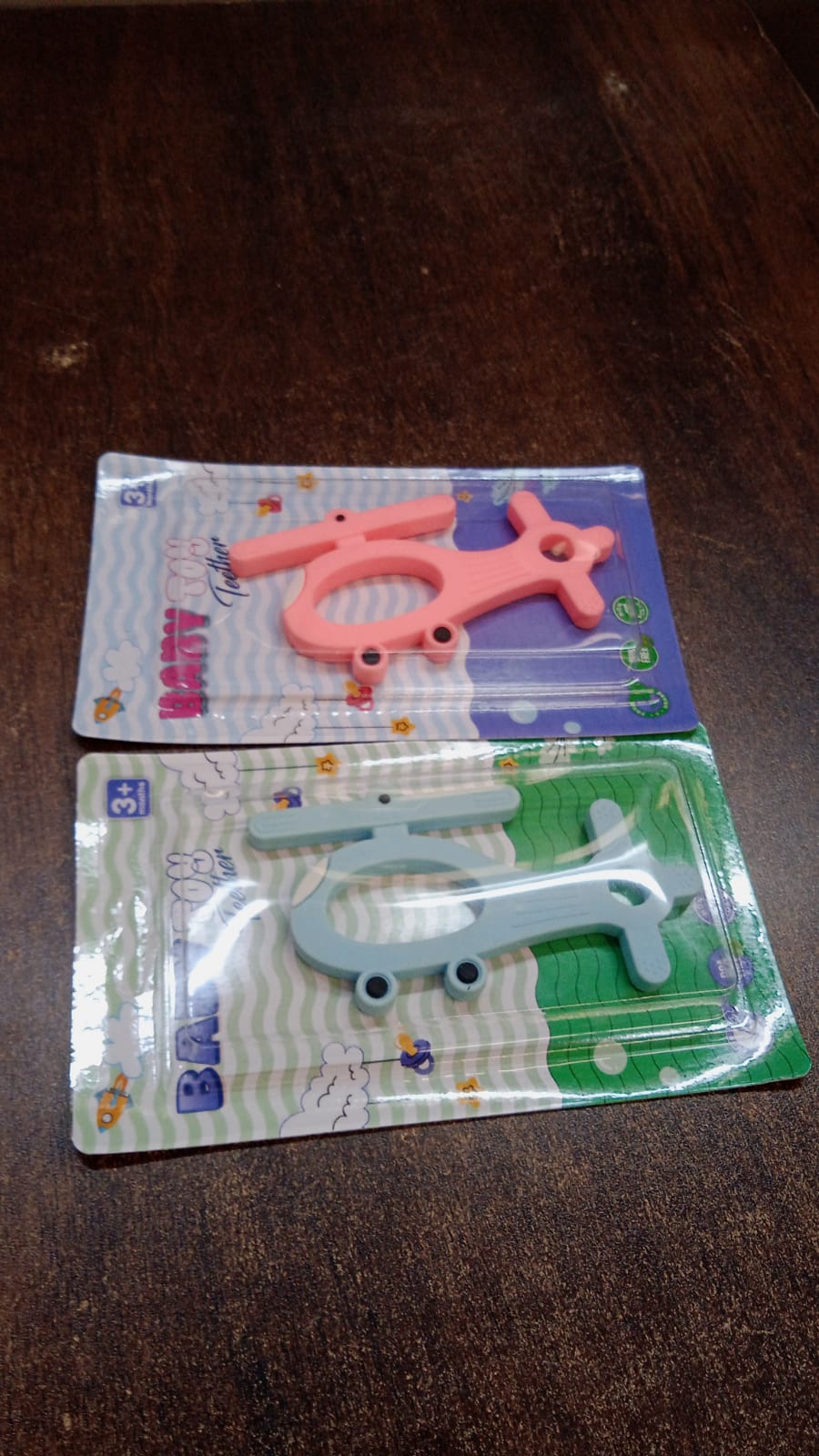 Silicone Helicopter Shape Teether for Baby (1 Pc / Mix Color)