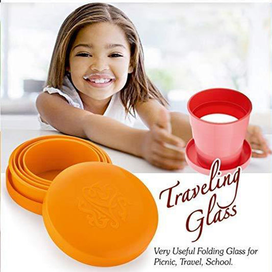 Unbreakable Magic Cup folding pocket Glass For Travelling