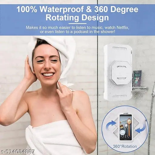 Shower Phone Holder | Waterproof Bathroom Mobile Phone Holder | Anti--Fog Case for Shower | Wall Mountable | Touch Screen Parent