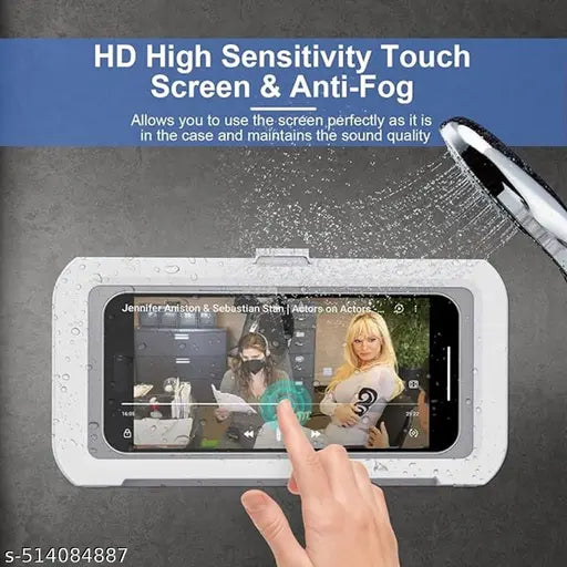 Shower Phone Holder | Waterproof Bathroom Mobile Phone Holder | Anti--Fog Case for Shower | Wall Mountable | Touch Screen Parent